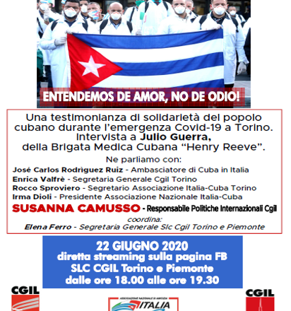 Diretta streaming del 22.06.2020: “Entendemos de amor, no de odio”