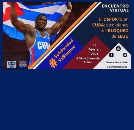 L’evento online del 17 febbraio denuncerà gli effetti del “Bloqueo” sullo sport a Cuba