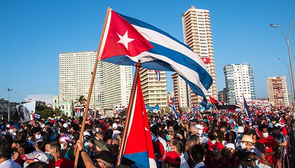 Manifestazione a Cuba