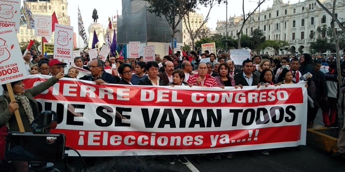 Manifestazione a Lima