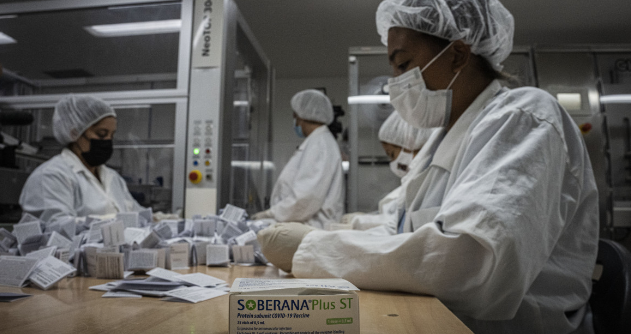 La produzione del vaccino Soberana a Cuba