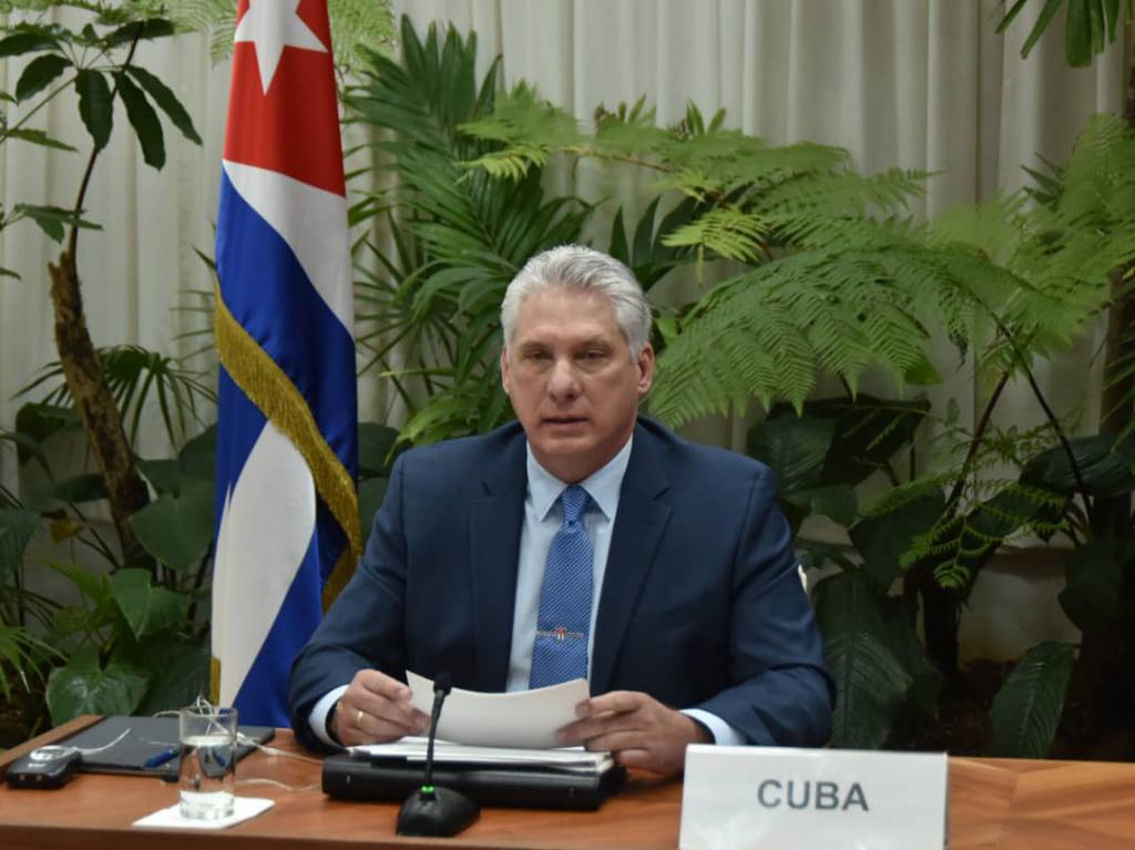 il presidente Miguel Díaz-Canel Bermúdez