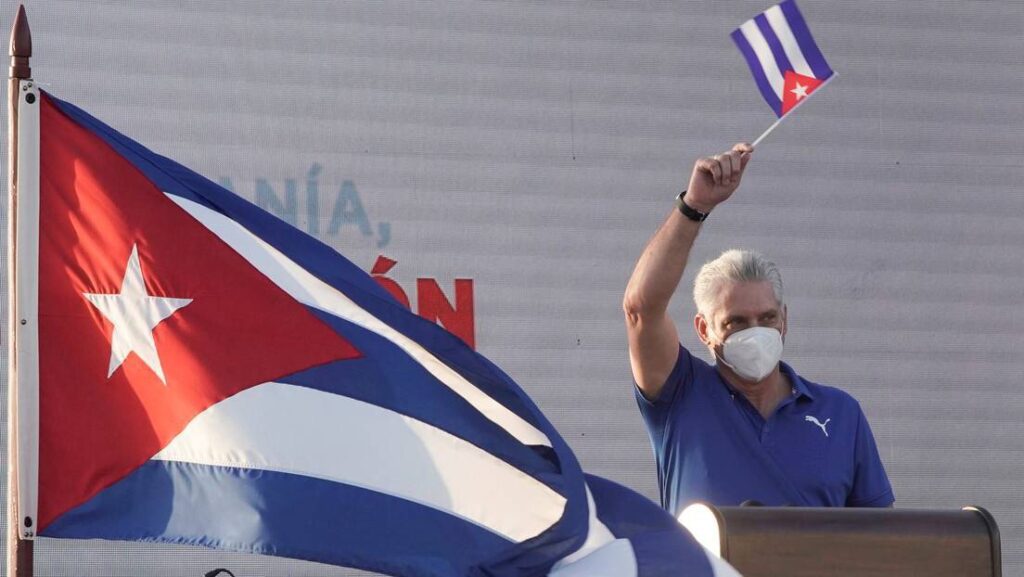 Il Presidente cubano Miguel Diaz Canel