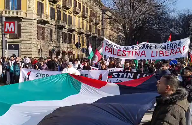 Manifestazione per Gaza a Torino: Stop al genocidio