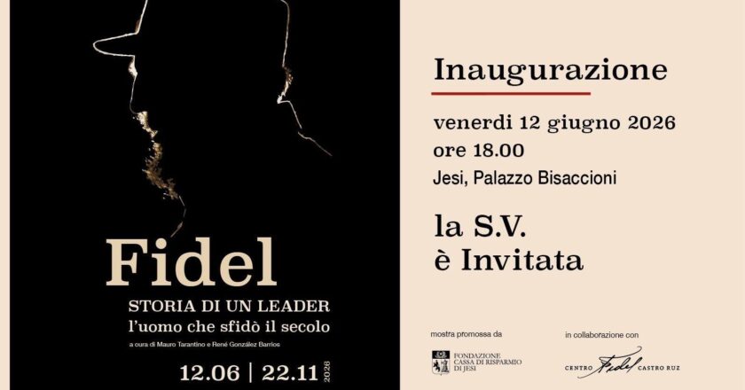 “Voi mi condannate, non importa. La storia mi assolverà”.  Il 12 giugno a Jesi è stata inaugurata la mostra dedicata a Fidel Castro nel centenario della sua nascita.