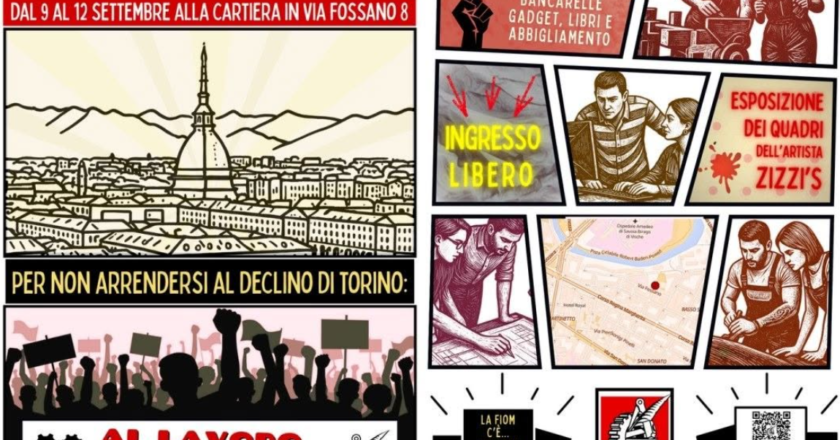 Straordinaria Festa Fiom Torino dal 9 al 12 settembre! Non mancate!