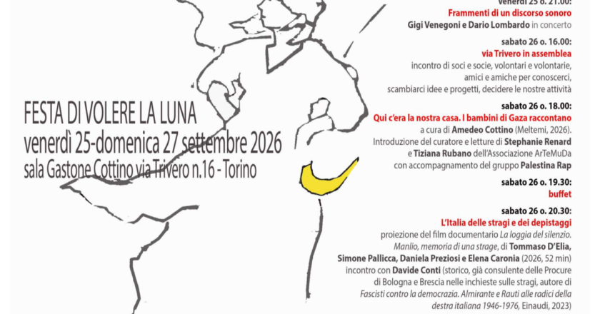 Festa di “Volere la Luna” dal 25 al 27 settembre 2026