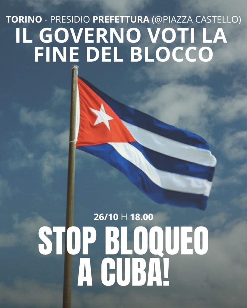 Locandina contro il BLOQUEO