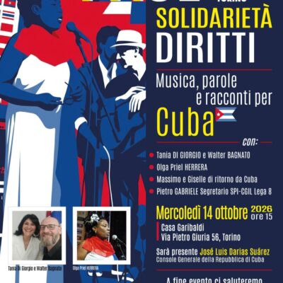 CUBA NON E’ UNA MINACCIA E LA SOLIDARIETA’ NON SI BLOCCA!